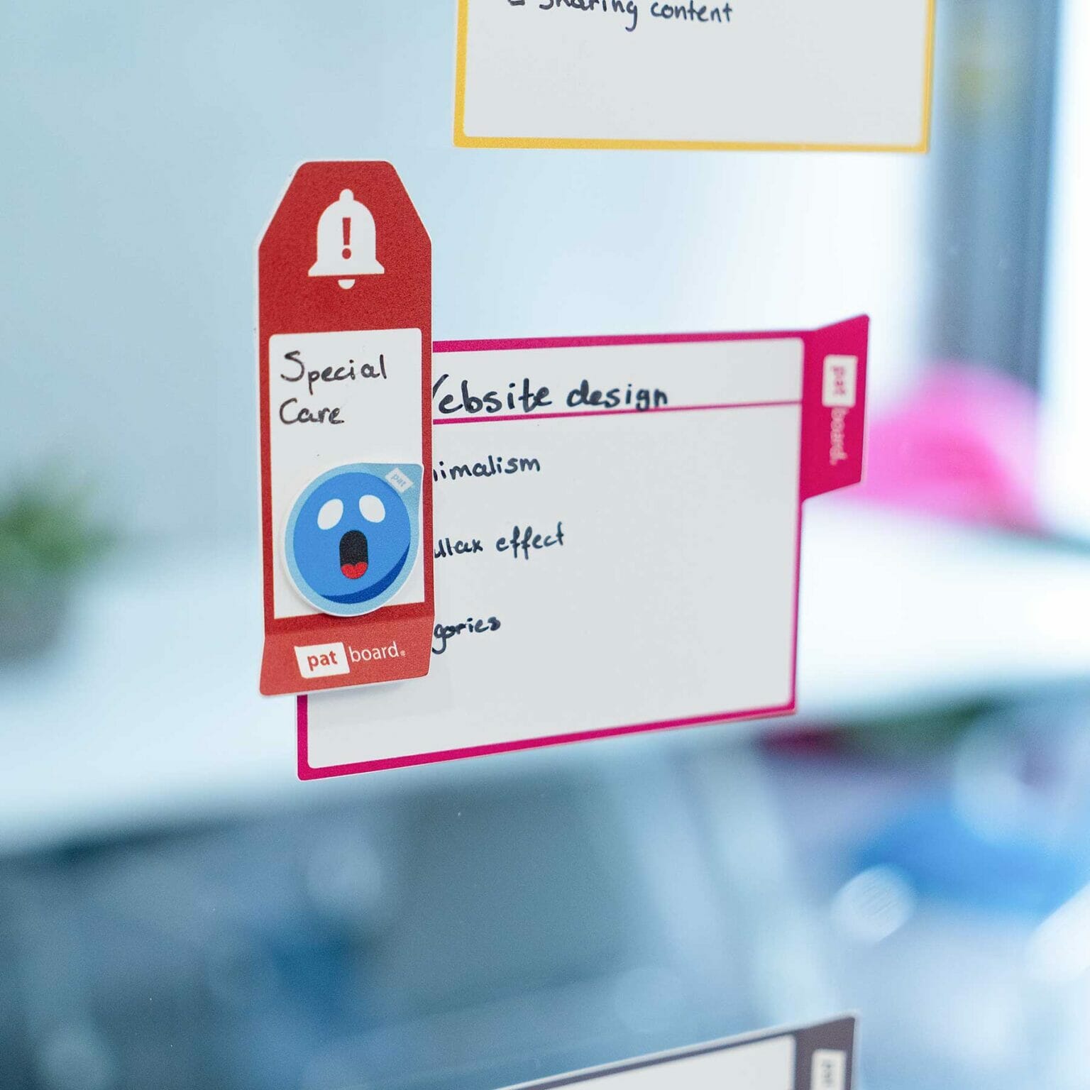 PATboard - Emoticon smiley set 5x - For Agile Project Management