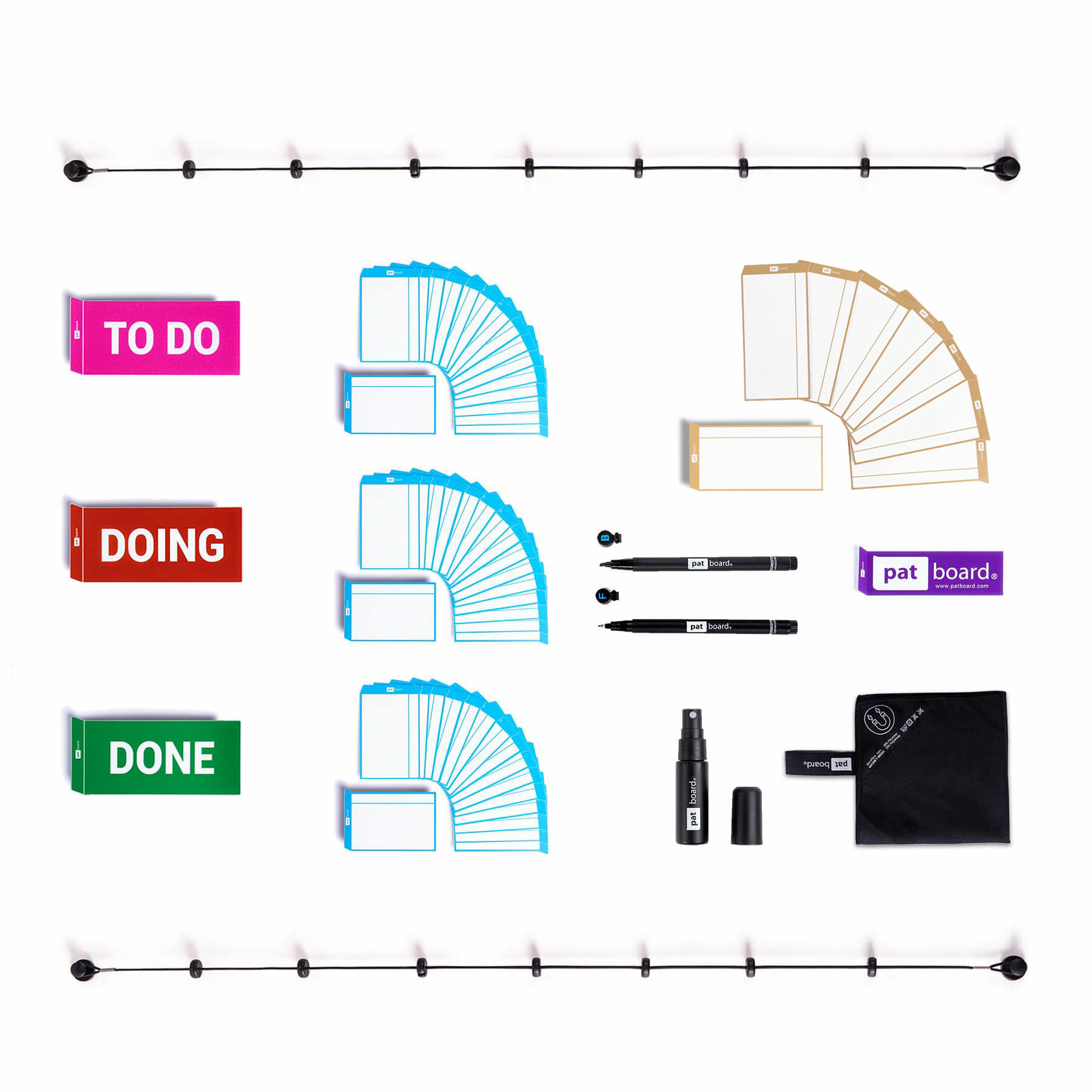 Herramientas de planificación magnética para su pizarra Imanes para agile kanban y lean tablero Scrum board home set con tarjetas magneticas de PATboard home scrum 