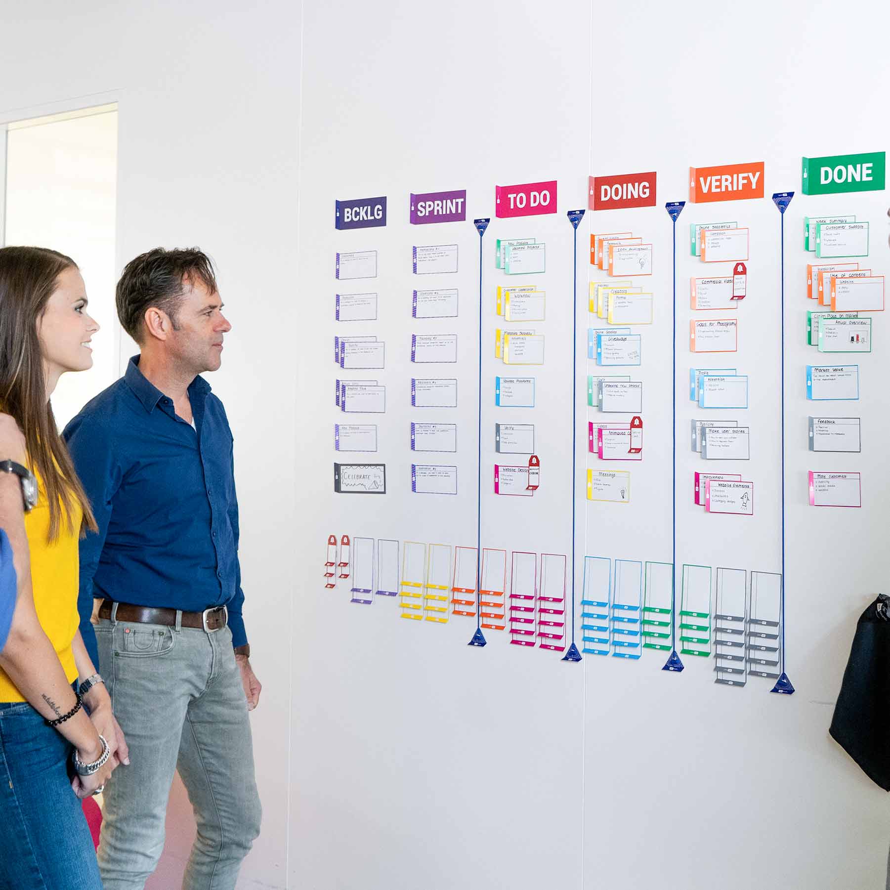 ▷Méthode kanban : les Post-its de couleurs et le tableau blanc