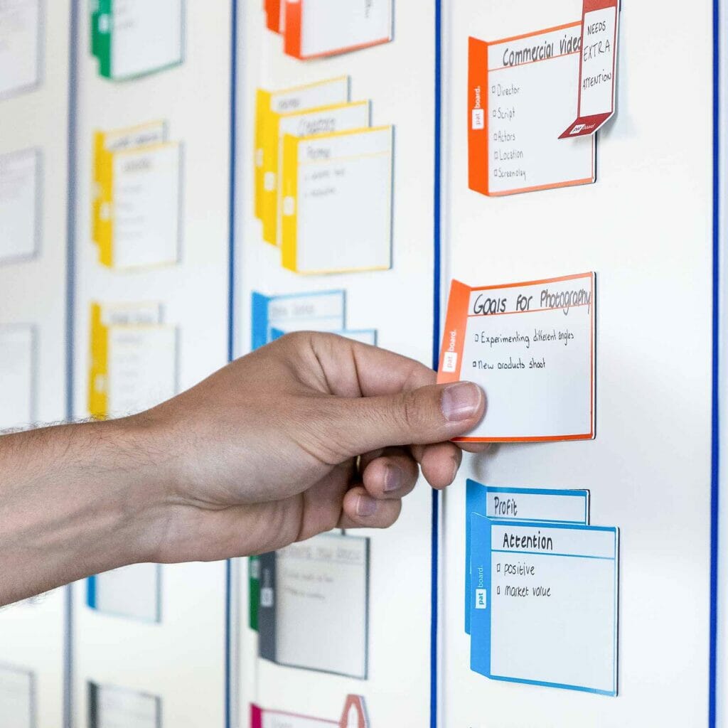 Scrum kanban magnets - Task Cards M (medium) - 12 colors - PATboard