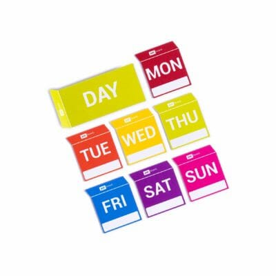 PATboard LEAN planning days of the week - magnetic reusable cards