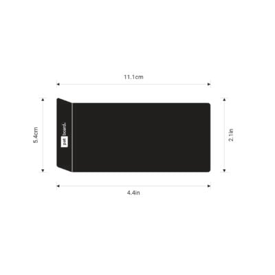 PATboard LABELcard medium magnetische maten - In centimeters en inches