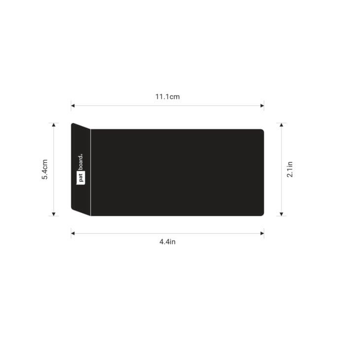 PATboard LABELcard medium magnetische maten - In centimeters en inches