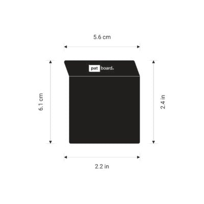 PATboard LABELcard small magnetic sizes - In centimeters and inches