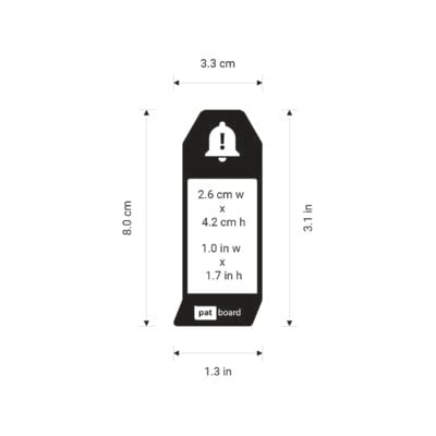 PATboard IMPEDIMENTCards - in centimeters en inches