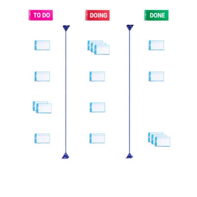 PATboard home tool magnetic set - Pour le tableau de mêlée ou de kanban - Boîte à outils agile avec aimants réutilisables                                