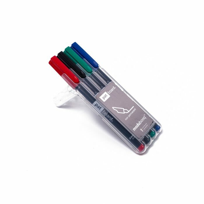 Non-permanent marker set 4x