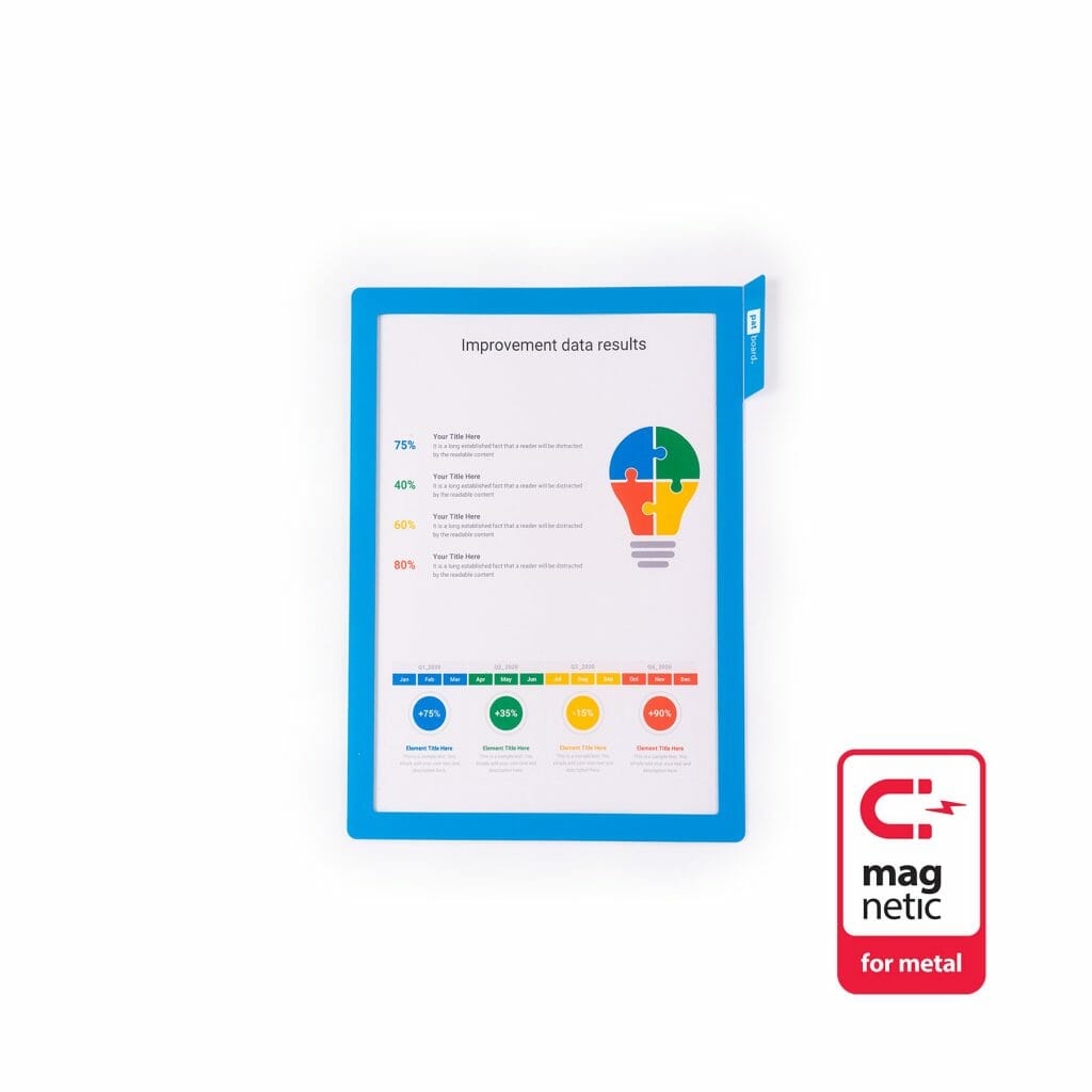 Document Holder A4 blue or magenta Fast delivery PATboard