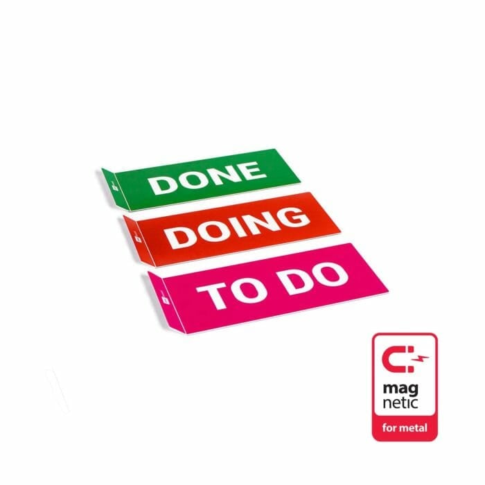 Scrum kanban imanes - Tarjetas de 3x columnas