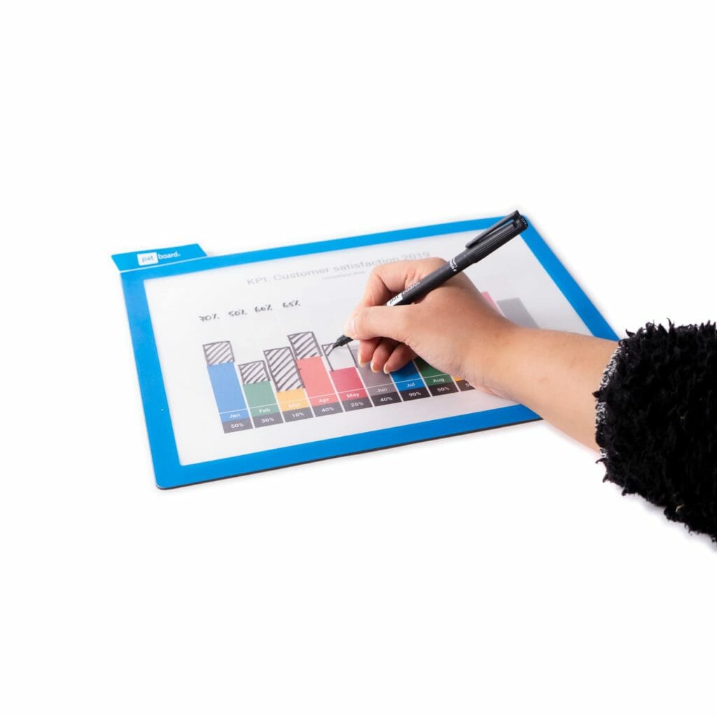 Document Holder A4 blue or magenta Fast delivery PATboard