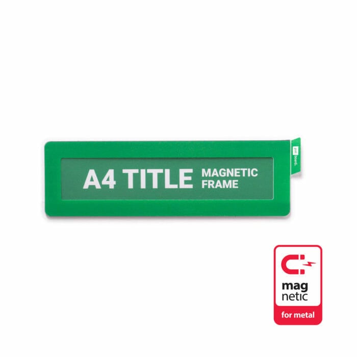 Title Holder A4 – green - magnetic - Image 2