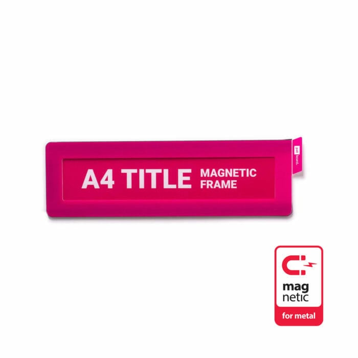 Title Holder A4 – magenta - magnetic - Image 2