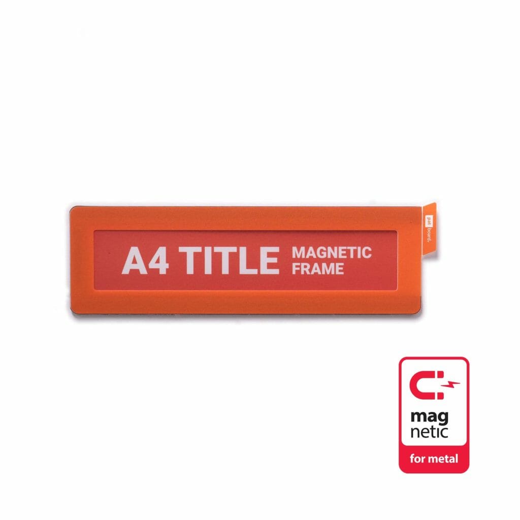 Title Holder A4 Orange Fast delivery Shop now! PATboard