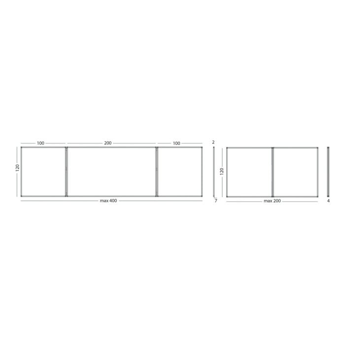 5-faced foldable mobile whiteboard RC profile - Image 9