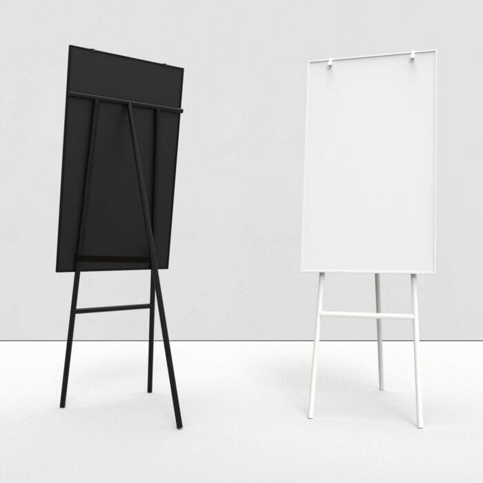 Flip Chart Stand With Base Wheels Size 70 x 100 cm