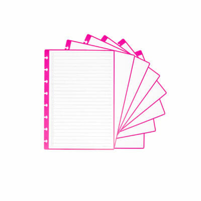 páginas magenta cuaderno reutilizable productividad rocketbook páginas de cuaderno escritura bullet journal planner