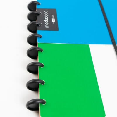 discbounds 24mm zwart herbruikbaar notitieboek slim notebook modulair duurzaam herschrijfbaar creativiteit bullet journal productiviteit ideeën wekelijkse planner