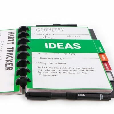 discbounds 28mm herbruikbaar notitieboek slim notebook modulair duurzaam herschrijfbaar creativiteit bullet journal productiviteit ideeën wekelijkse planner